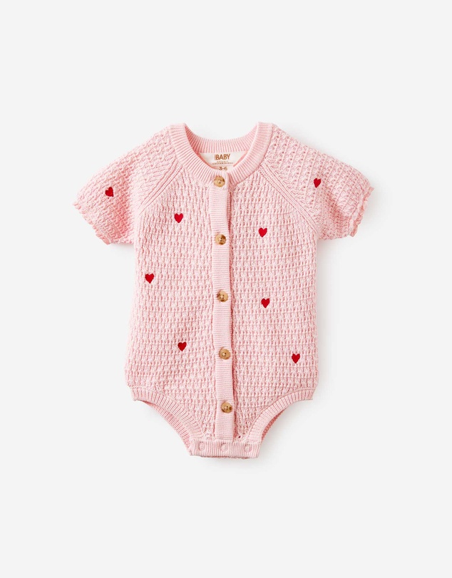 Cotton On Kids - Baby Organic Raglan Knit Bubbysuit