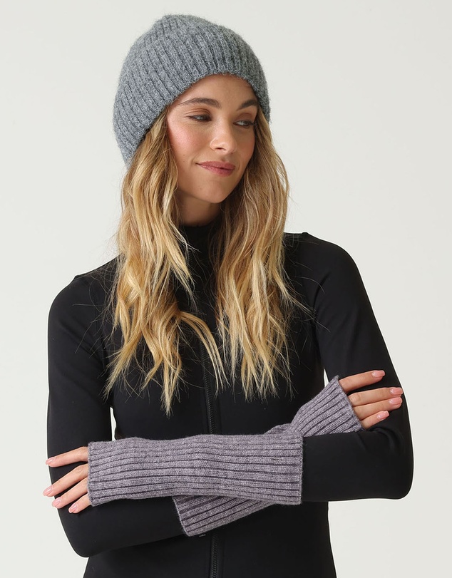 Morgan & Taylor - Asha Rib Knit Fingerless Gloves