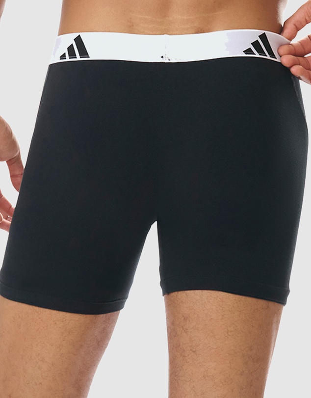 adidas Sportswear - 3 Pack Active Flex Cotton Boxer Brief Underwear