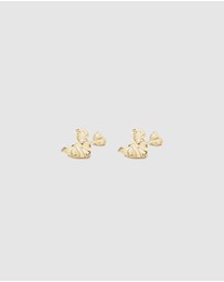 Ichu - Arctic Curve Earrings Gold