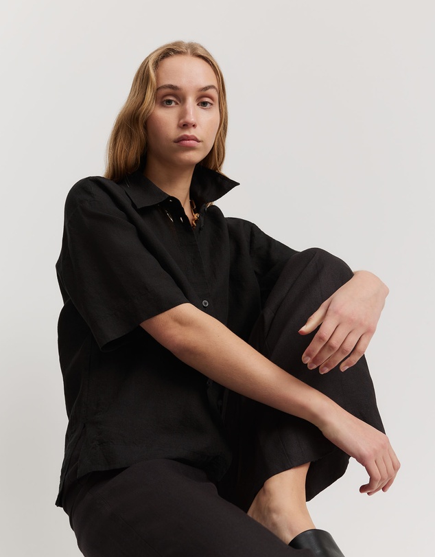 Country Road - Organically Grown Linen Short Sleeve Shirt