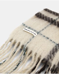 Morgan & Taylor - Hallie Scarf in Beige & Brown Check