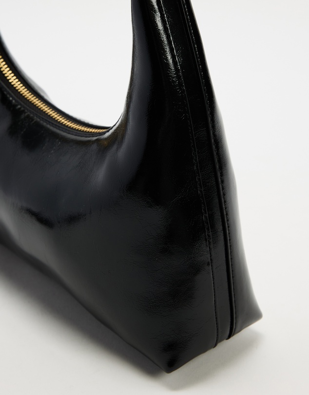 Calvin Klein - Foil Logo Glossy Convertible Shoulder Bag