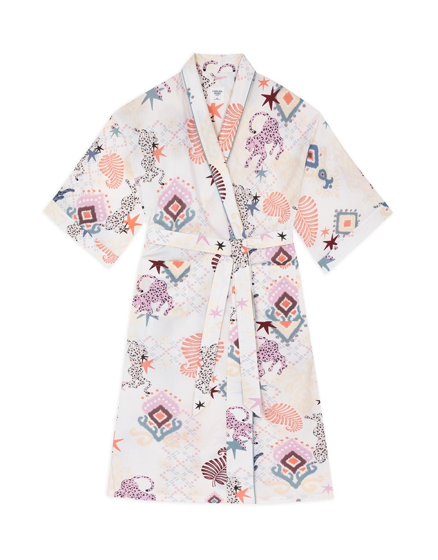 Chelsea Peers - Cotton Poplin Ikat Longline Kimono