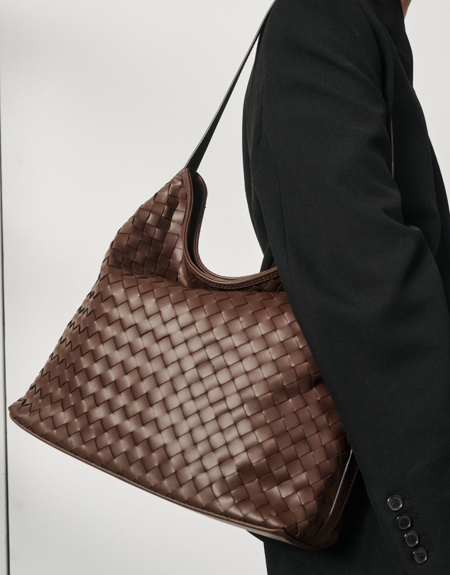 VESTIRSI - Bianca Woven Hobo Chocolate