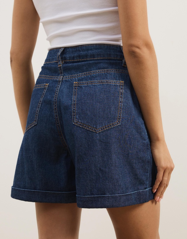 Atmos&Here - Fia Chambray Denim Shorts