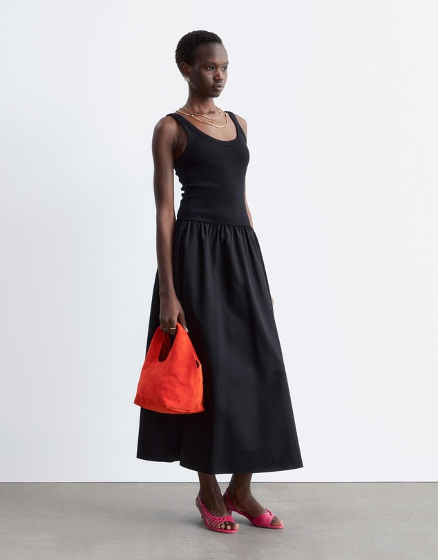 & Other Stories - Cotton Rib Tank Midi Dress