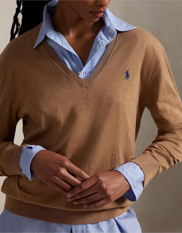 Polo Ralph Lauren - Cotton V-Neck Sweater