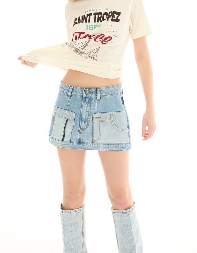 THE TALES - The Tales Reworked Denim Skirt