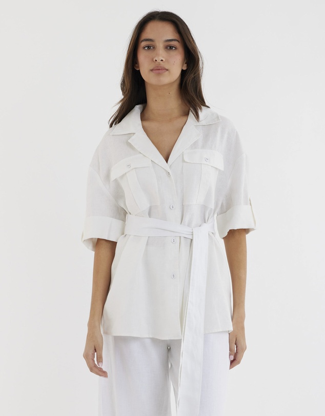 Amelius - Jade Oversized Linen Shirt