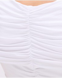 Minima Esenciales - Saffron Jersey Ruched Top