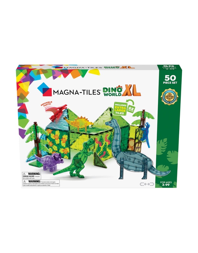 Magna-Tiles - MAGNA-TILES - Dino World XL - 50 Piece Set