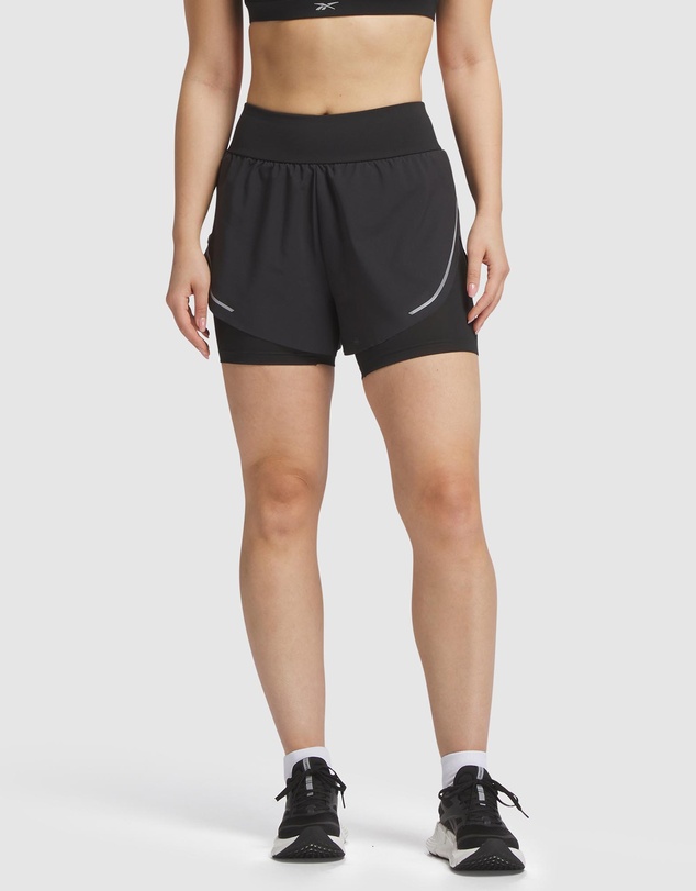 Reebok - Lux Metallic 2-In-1 Running Shorts