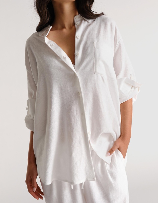 Decjuba - D-Luxe Linen Blend LS Shirt