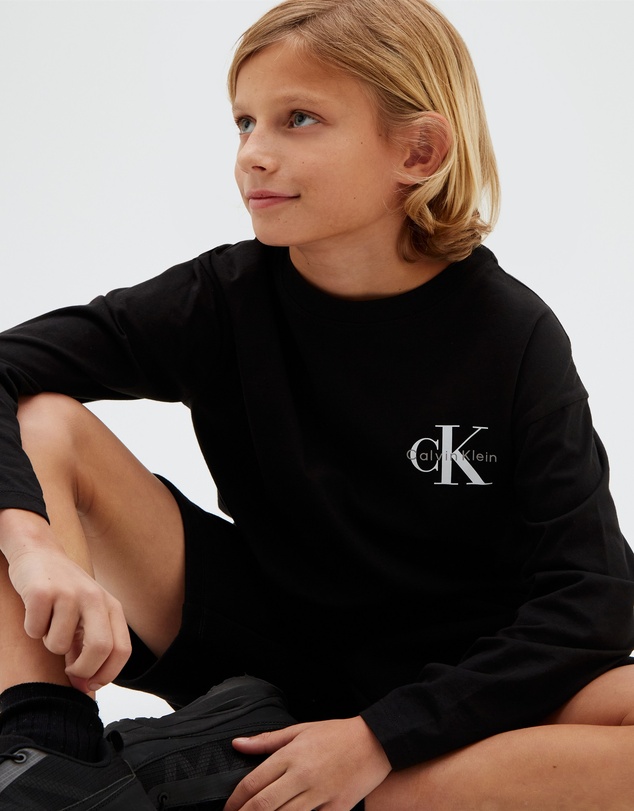Calvin Klein Jeans - Kids Unisex Long Sleeve Logo T-Shirt