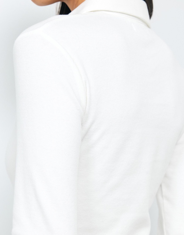 AERE - Iris Ribbed Fitted Polo