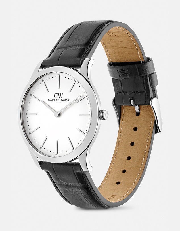 Daniel Wellington - Pathfinder 39mm Black-Croc Frost-White