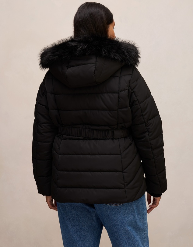 Forever New Curve - Macey Curve Short Puffer Jacket