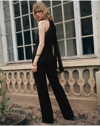 M.N.G - Halter-Neck Jumpsuit With Scarf