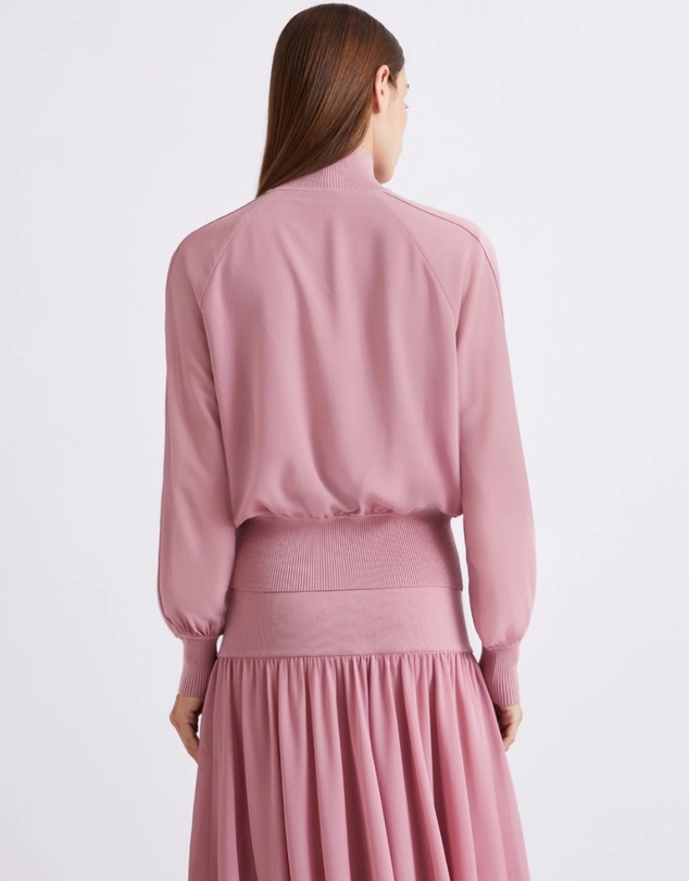 Marella - Blush Zip-Up Blouse