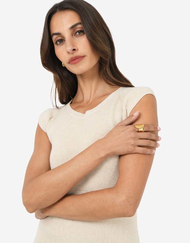 Forcast - Amara Gold Plated Open Ring