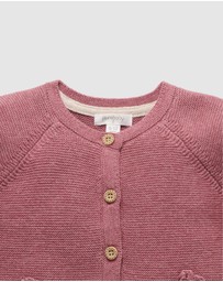 Purebaby - Crochet Flower Cardigan -Kids-Babies