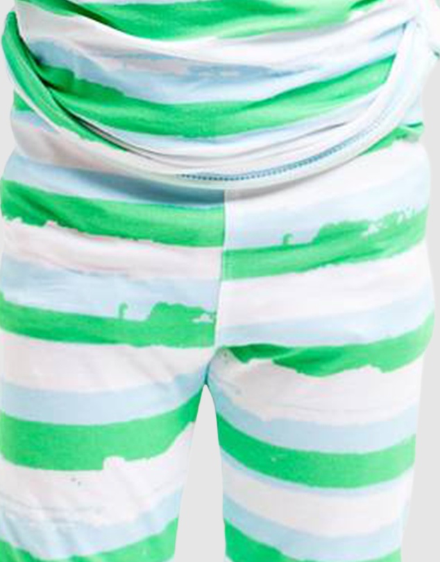 Sant And Abel - Kids Drawbertson Wild Stripes Long PJ Set