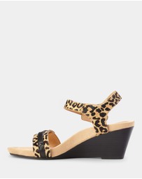 Vionic - Laurie Wedge Sandal - Tan Leopard