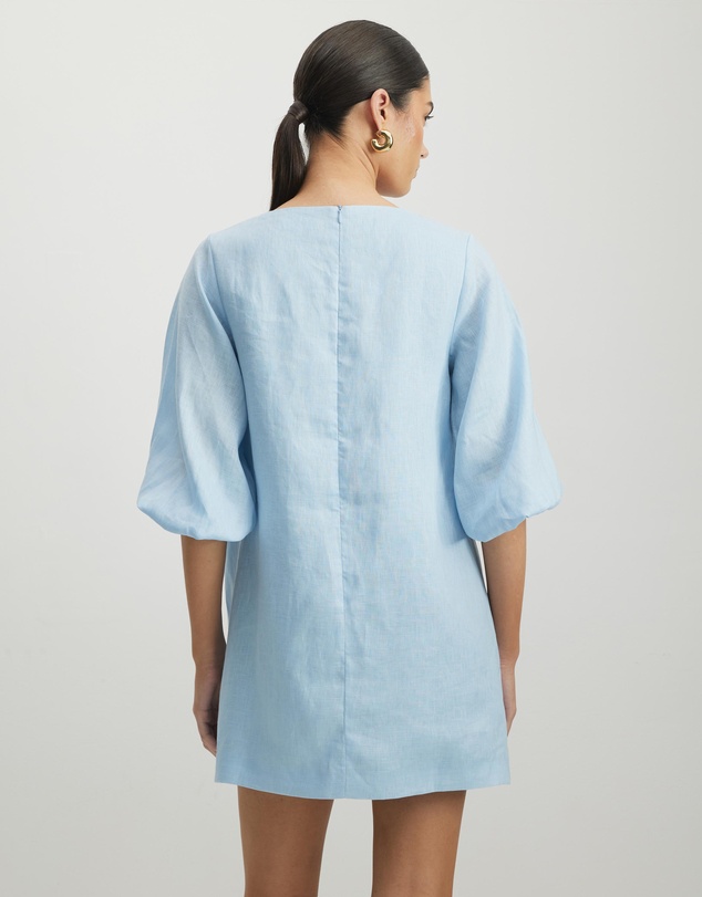AERE - Eloise Linen Mini Shift Dress