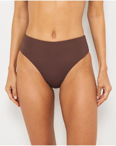 AERE - Kalani Mid Waist Bikini Bottom