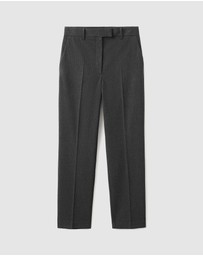 M.N.G - Slim Cropped Pinstripe Trousers