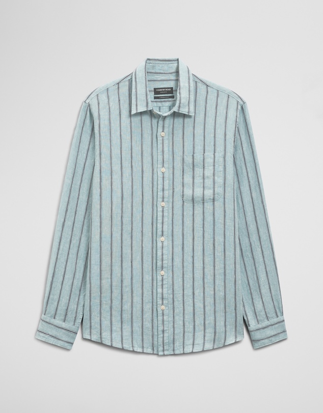Country Road - Regular Fit Linen Stripe Shirt
