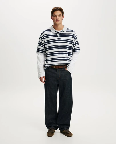 Cotton On - Box Fit Short Sleeve Polo