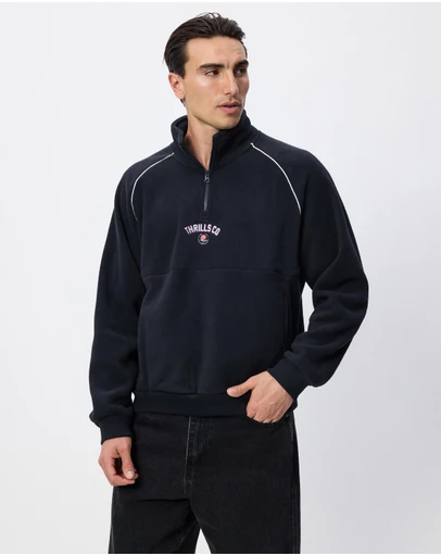 Thrills - Tournament Of Roses Quarter Zip Polar Cropped Fleece
