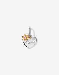Michael Hill - Mother's Day Heart Pendant in Sterling Silver and 10kt Yellow Gold