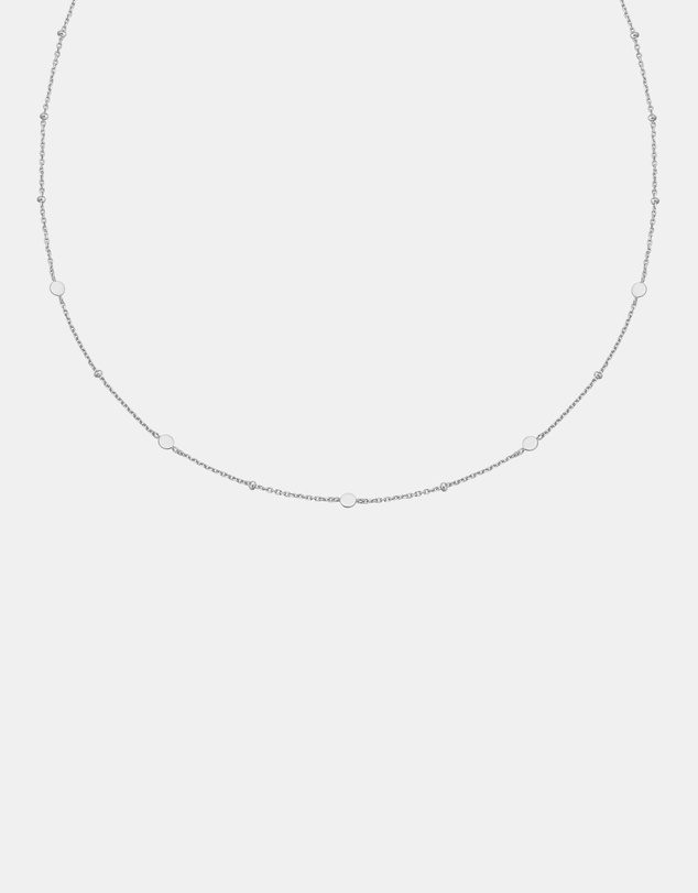 Ania Haie - Ania Haie Silver Disc Station Necklace