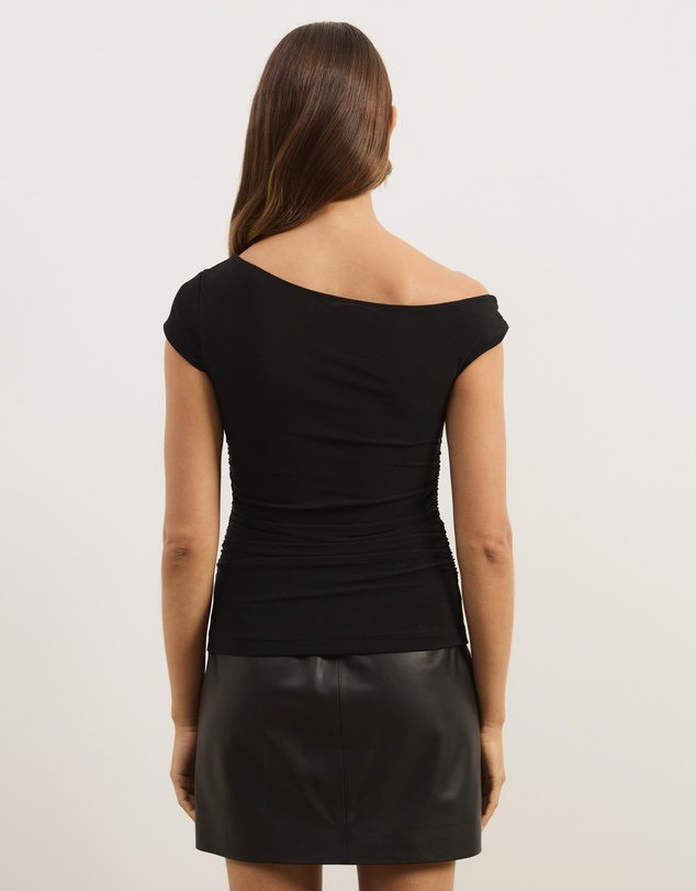 Atmos&Here - Freya Mesh Off Shoulder Twist Top