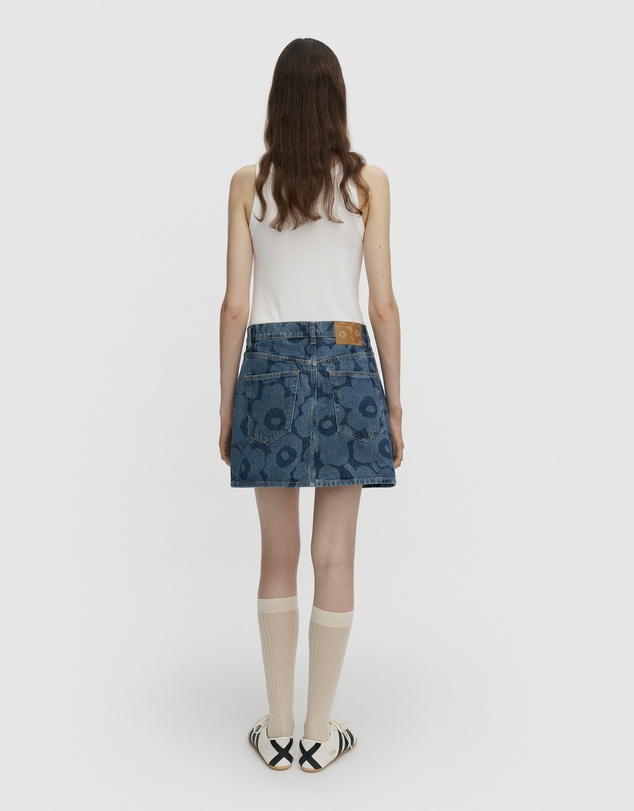 Marimekko - Maridenim Ruudut Unikko Skirt
