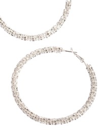 Lovisa - Diamante Hoop Earrings