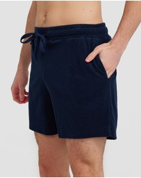 Vacay Swimwear - Navy Terry Shorts