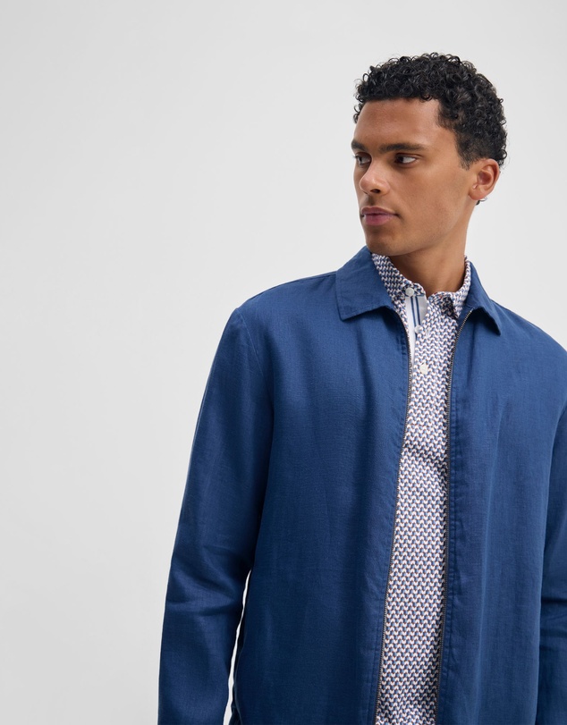 Oxford - Adem Linen Zip Bomber