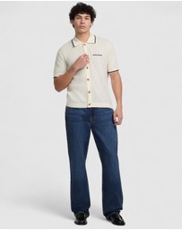 GUESS - GUESS JEANS Short Sleeve Polo Cardigan