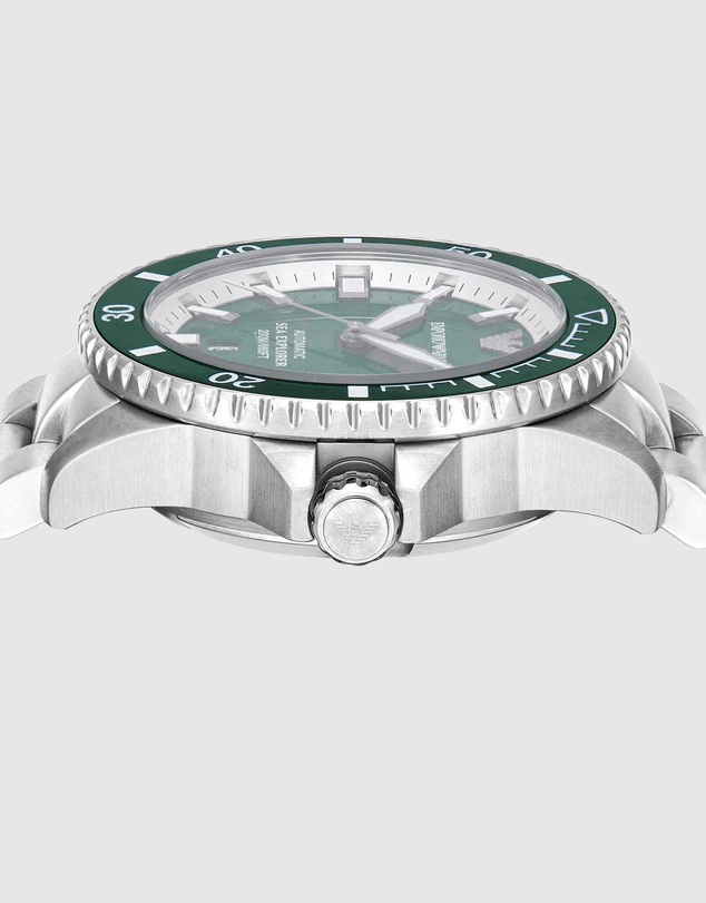 Emporio Armani - Silver Tone Analogue Watch