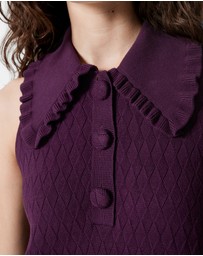 & Other Stories - Knitted Frill Mini Dress