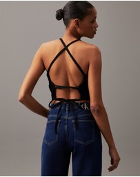 Calvin Klein Jeans - Tie Back Denim Top