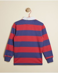 Polo Ralph Lauren - Striped Cotton Jersey Rugby Shirt - Kids