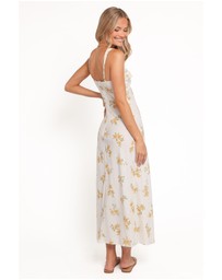Petal & Pup - Zinnia Midi Dress - Yellow Floral