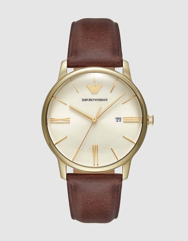 Emporio Armani - Brown Analogue Watch