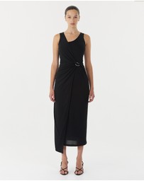 Third Form - Stirling Twist Cross Over Midi Dress