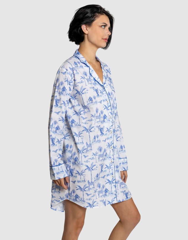 Sant And Abel - Women's Skydog Blue Night Shirt